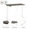 Bestar Bestar Viva 60W x 30D Electric Standing Desk in walnut grey 19867-000035 - alternate 10
